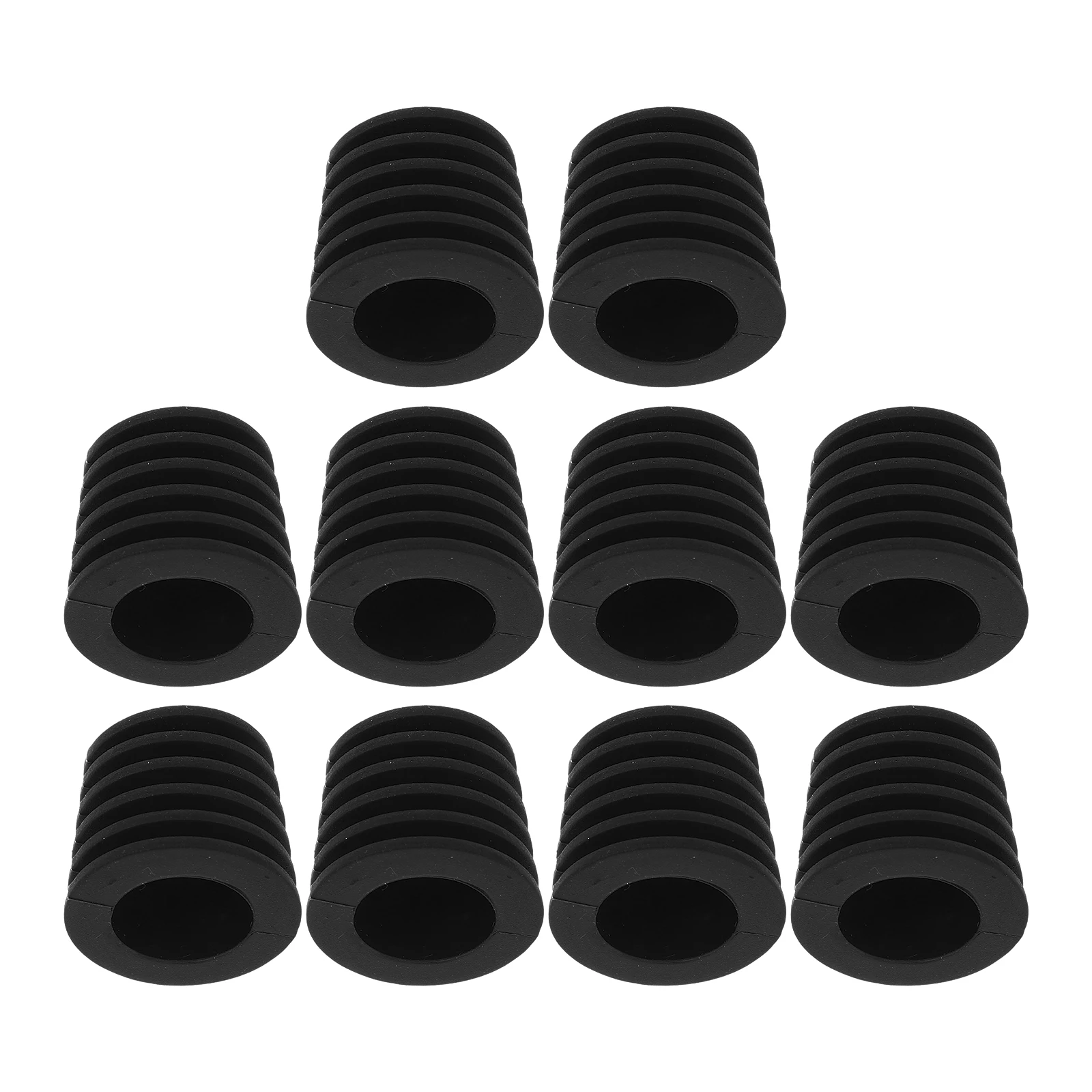 

10 Pcs Silicone Bottle Stopper Sealing Plug Caps Reusable Stoppers Black Beverage Saver
