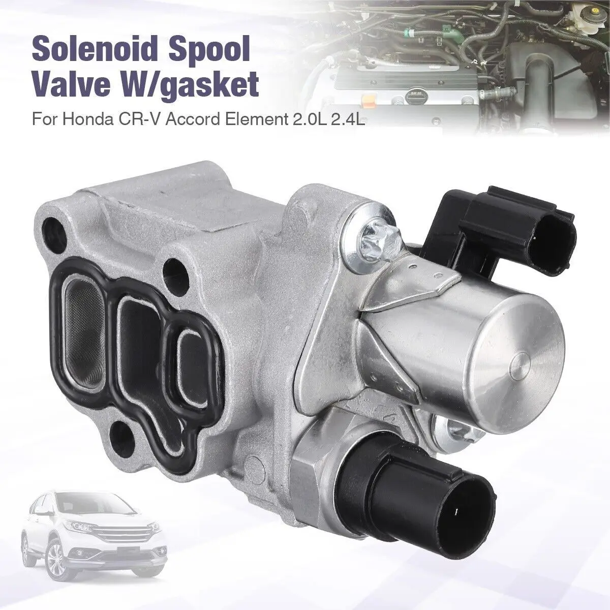 15810-PNE-G01 15810-PRB-A03 VTEC صمام بكرة الملف اللولبي مع فلتر مستشعر ضغط الزيت لـ 2003-2007 Honda Accord 2-Door Coupe #5