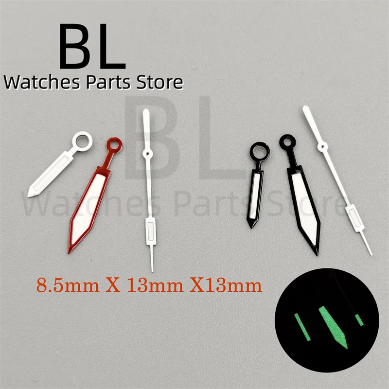 

BLIGER Watch Hands Set Black White Red White With C3 Green Luminous For NH35 Automatic Movement Watch Modified Accessory 3PCS