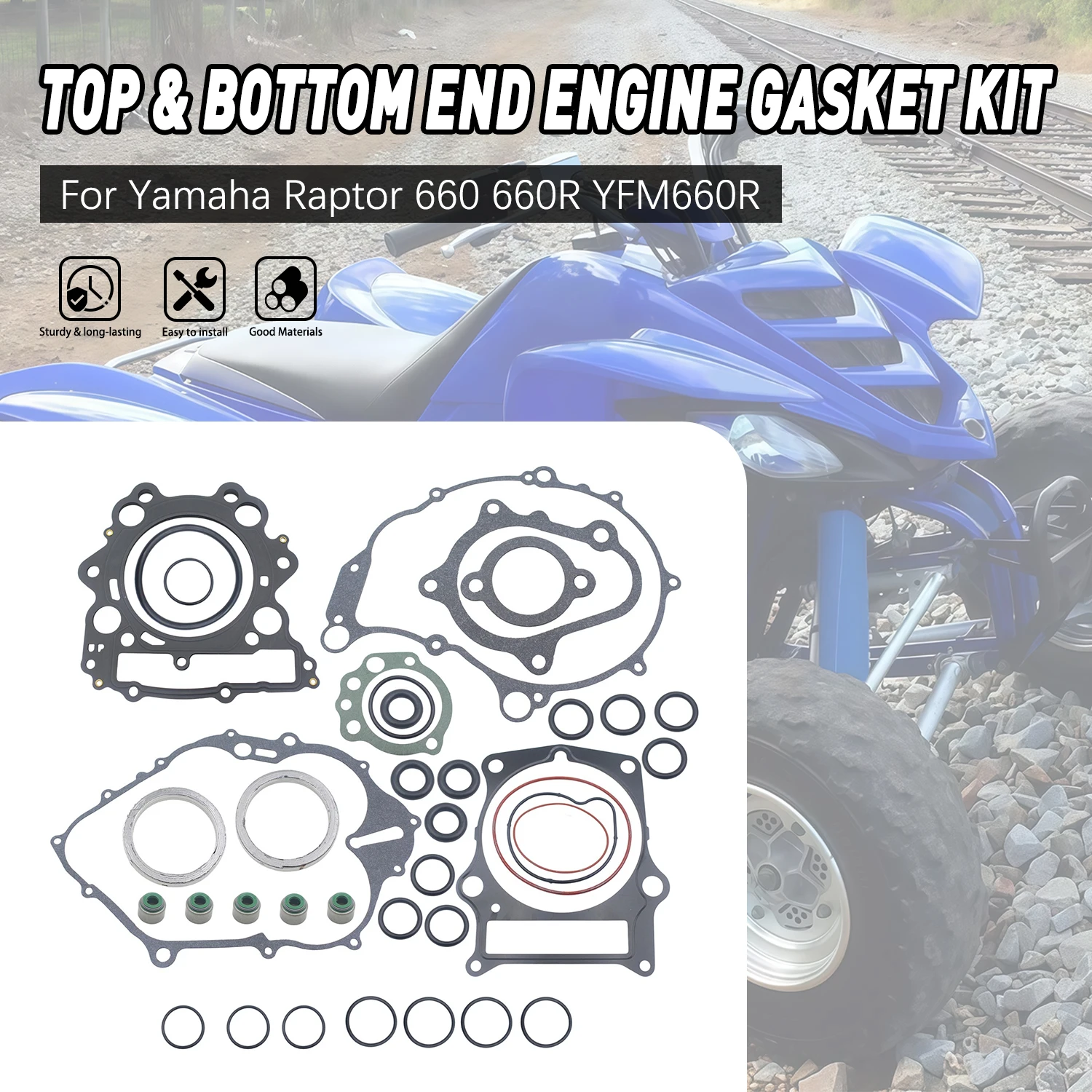 Motorcycle Accessories 1061-0289 For Yamaha Raptor 660 660R YFM660R 2001 2002 2003 2004 2005 Engine Cylinder Head Gasket