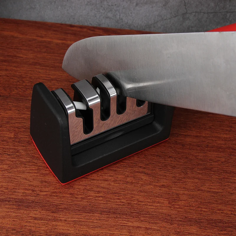 Affûteur de couteaux ménage multifonctionnel 3/4 segments rapide en céramique aiguiseur de couteaux outil aiguiseur de couteaux Gadget