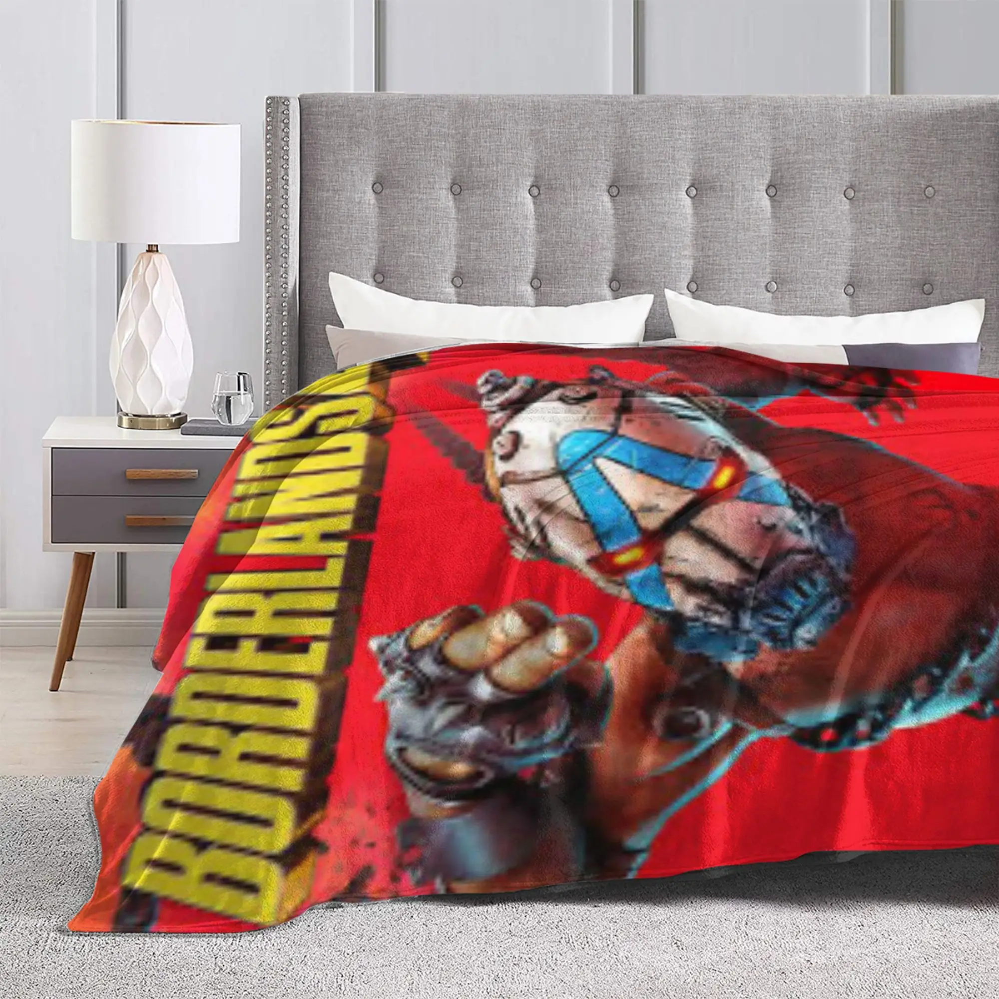 بطانية إكسسوارات ألعاب Borderlands 4، بطانية رمي صوف فائقة النعومة، لحاف رقيق من القطيفة المريحة