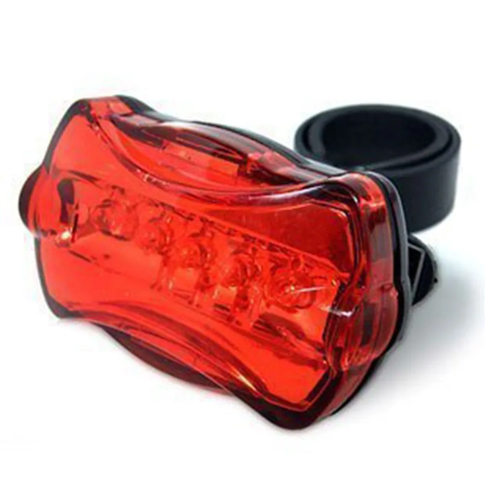 Bike Light Bike Rear Tail Light Riding 5 LED Night Riding Plastic Replacement Safety Waterproof Bicycle Cycling