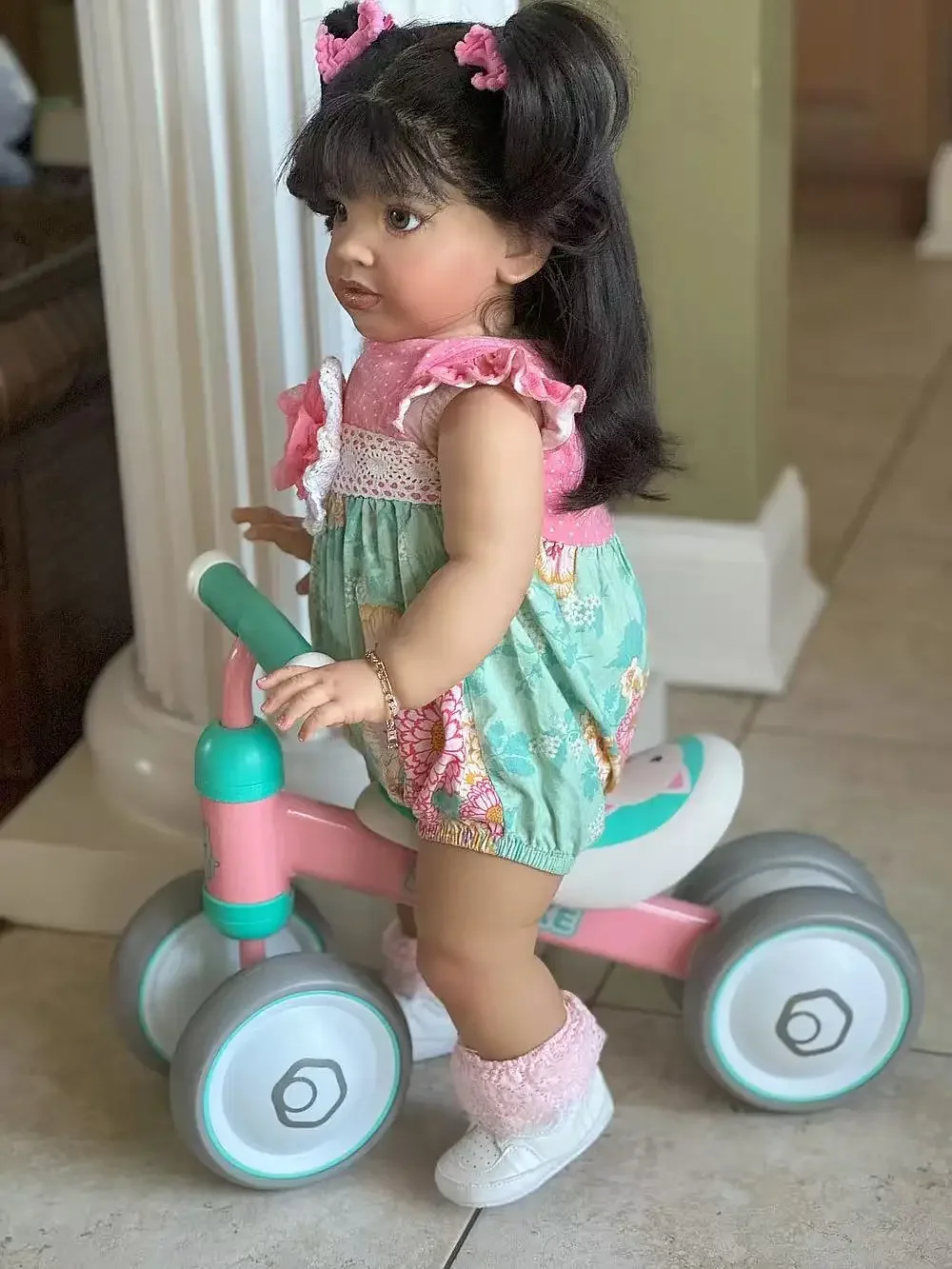 DLS Customized Limited Supply 26inch Reborn Baby Pippa With Hand-Rooted Hair Already Finished Huge Girl Different Dress