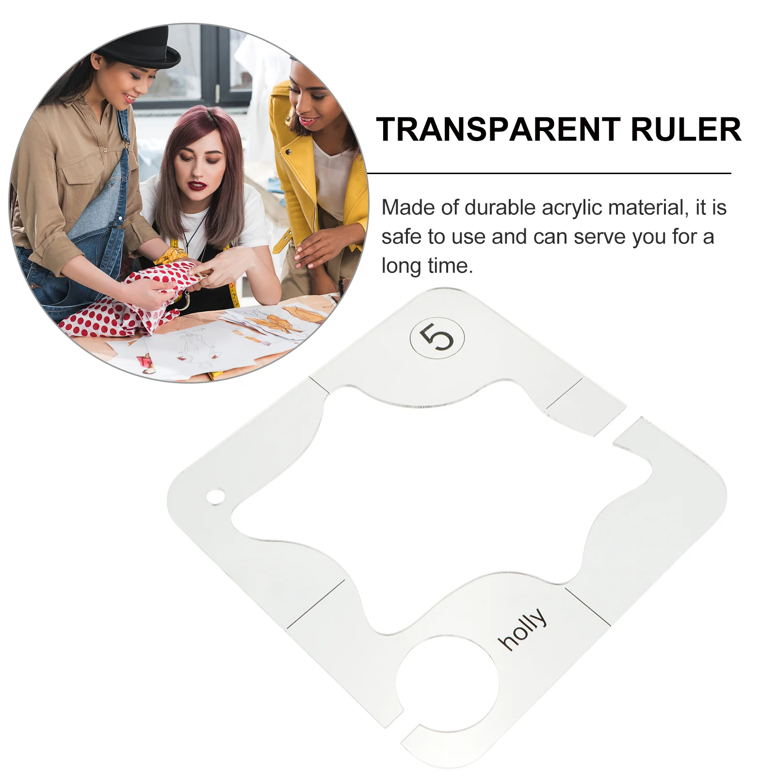 1 قطعة مسطرة خياطة اللحف تصميم مجوف قالب خياطة أكريليك شفاف مسطرة ملابس مرقعة لحرف النسيج