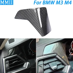 For BMW G80 G81 M3 G82 M4 3 4 Series G20 G22 2021-2023 Real Dry Carbon Fiber Dashboard Air Outlet Cover Trim Car Accessories