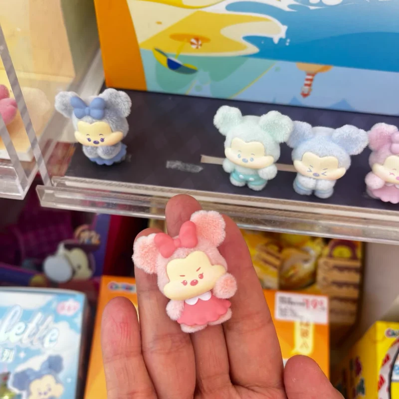 ディズニーミニブラインドボックスミッキームードパレットシリーズアニメフィギュアデスクトップコレクション装​​飾品かわいいモデルおもちゃギフトを飾るために