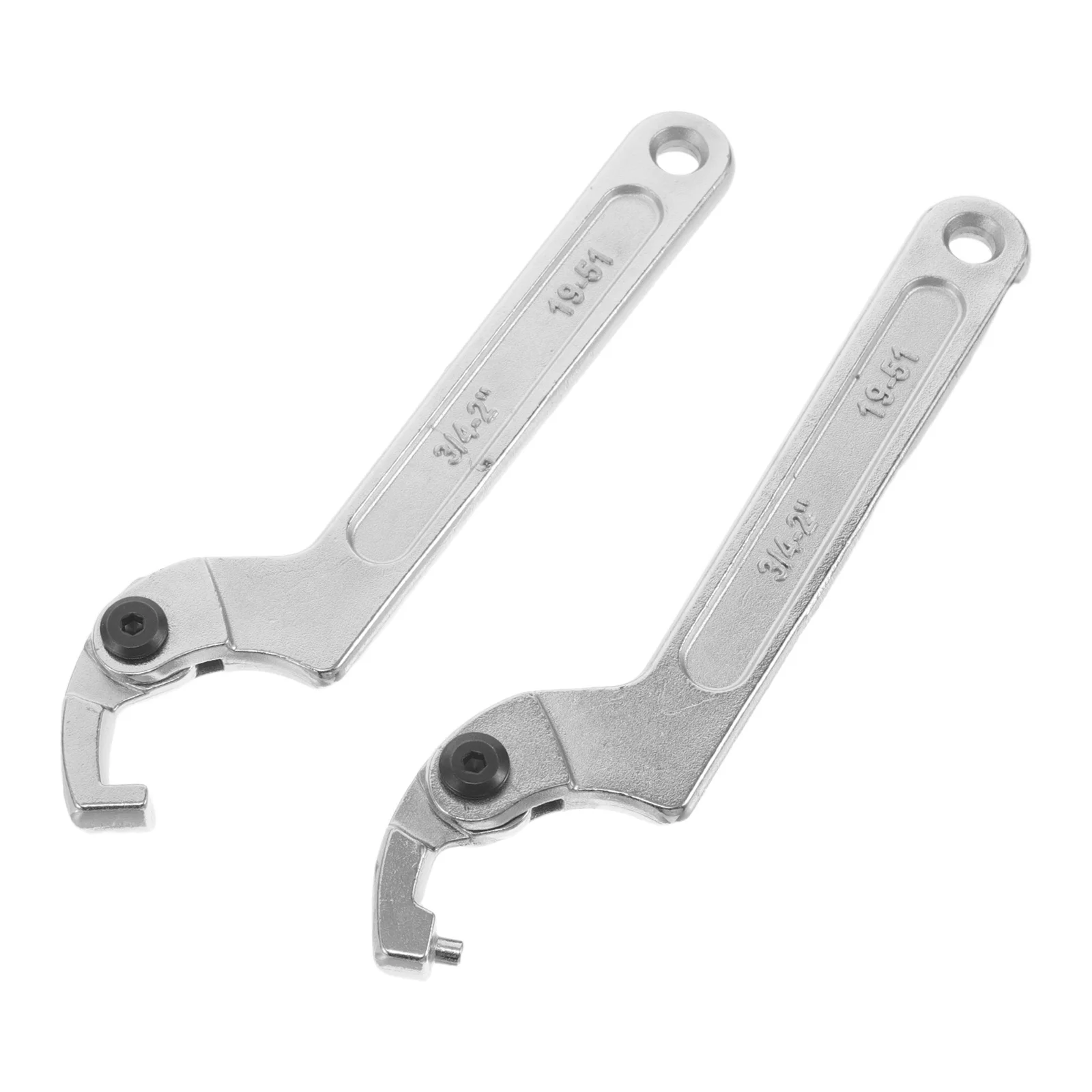 

2Pcs Water Meter Nut Spanner Wrench Shock Absorbing Hook Type Round Nut Opener Tool for Water Meter Cover Removal Maintenance