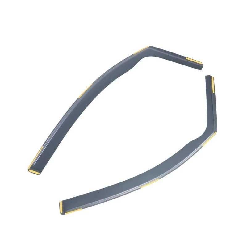 Deflector de viento para ventanas, visera para VW Caddy MK3 MK4 2004-2020 con 8 clips, para furgonetas de 2 puertas, protector contra la lluvia, accesorios para automóviles, para colocar en los laterales.