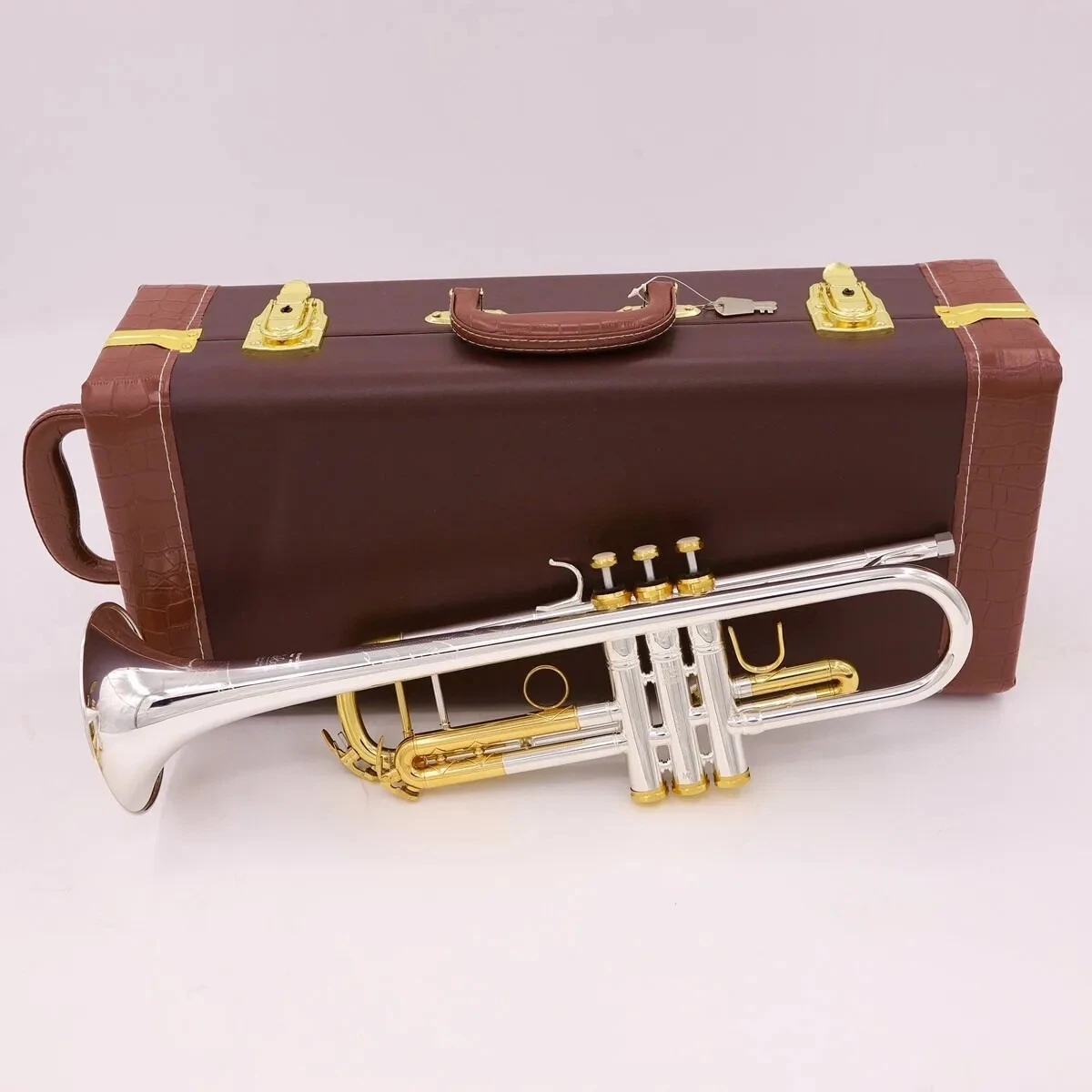 

2026 hot new Brand New Tr190s43 Trumpet Silver Flat Instrument Brass Students
