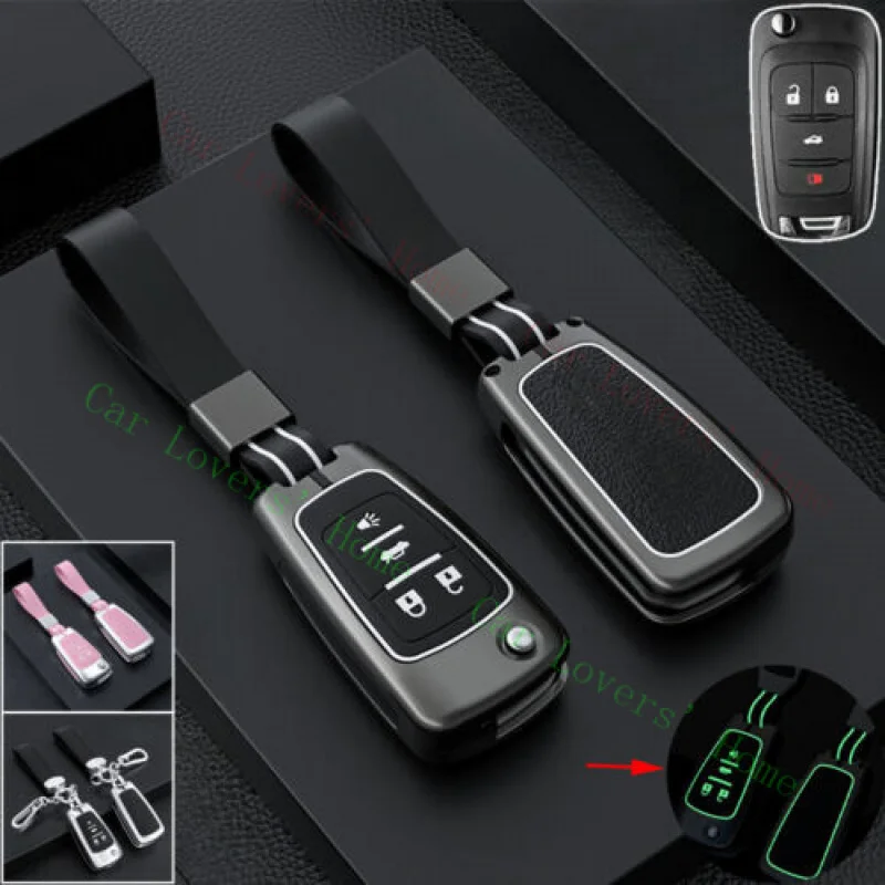 

A + силиконовый чехол для автомобильного ключа из алюминиевого сплава для Chevy Impala Malibu Sonic SS Volt