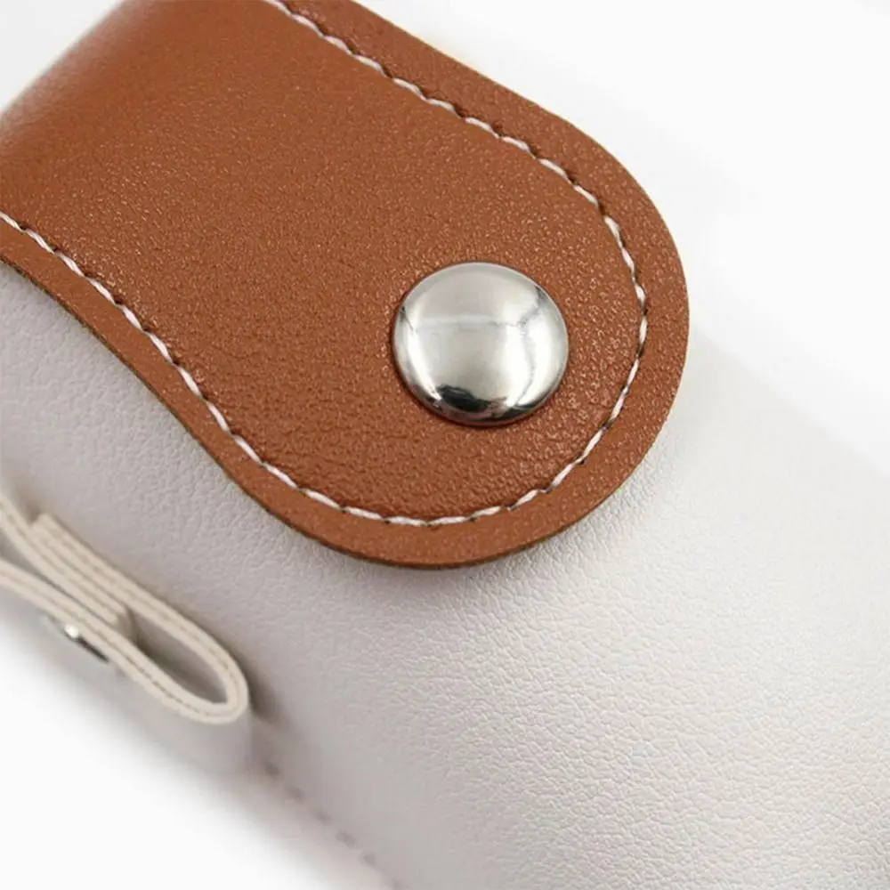 Mini Golf Ball Waist Bag Waterproof PU Leather Golf Belt Bag Storage Case with Golf Tee Clip Golf Ball Container Golf Course