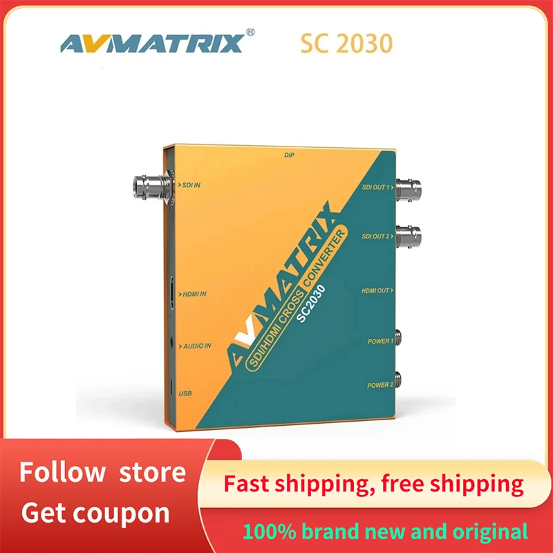 AVMATRIX SC2030 SDI to HDMI-compatible Signal Convert, 3G-SDI HDMI-compatible Updown Cross Converter