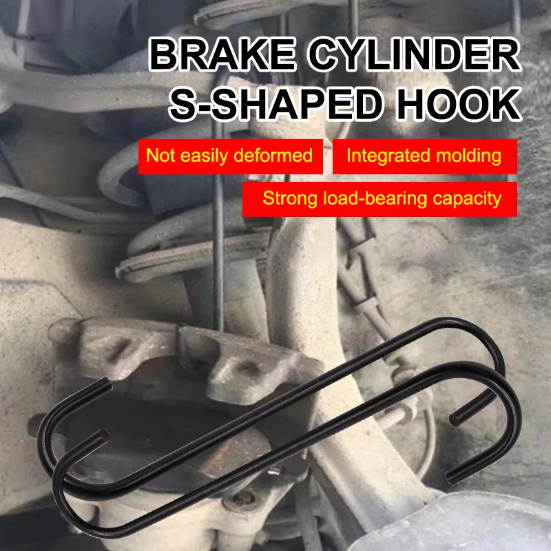 

Universal Car Brake Caliper Hooks - Hangers with Rubber Tips, Prevent Caliper Damage During Brake Maintenance, Auto Repair Tools