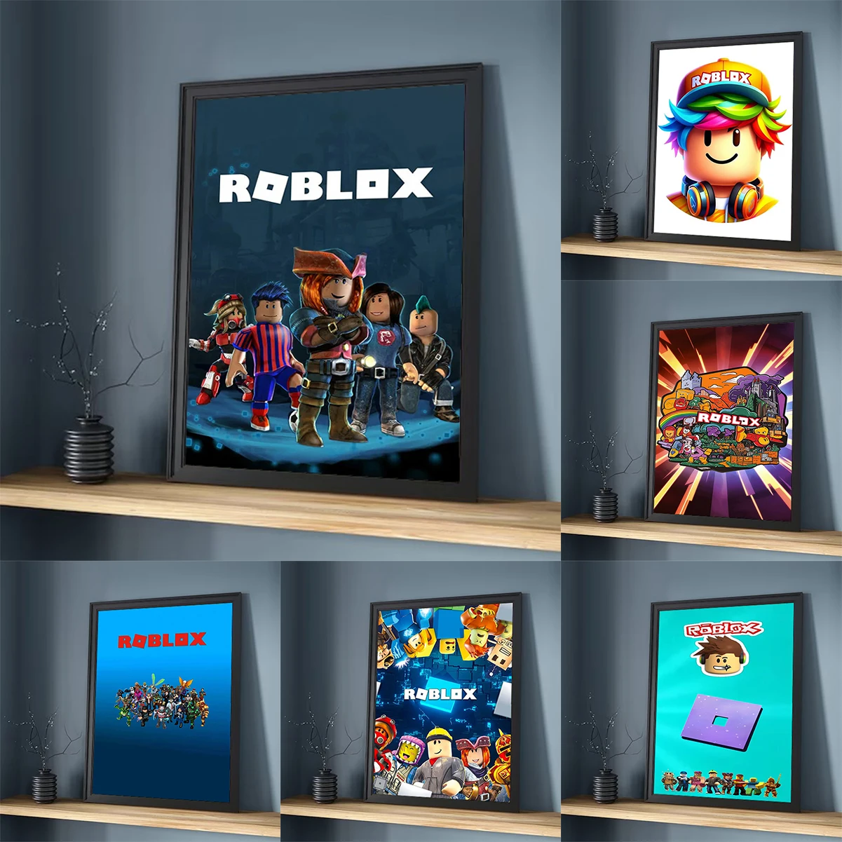 Hot Game R-RobloxES Poster Wall Posters Room Decor Decorative Paintings Decoration Bedroom Stuff Art Mural For Home Decorations