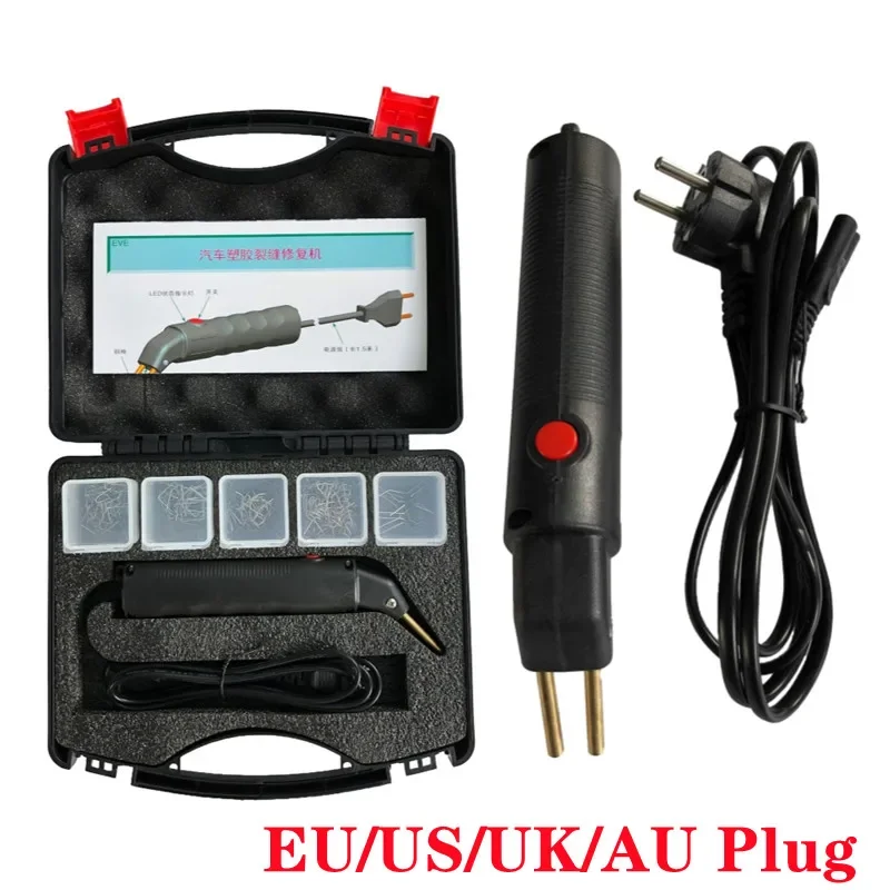 

Plastic Welding Machine Patch Machine Plastic Soldering Iron with Staples Car Bumper Body Repair PP PE PVC Gap Repair Kit