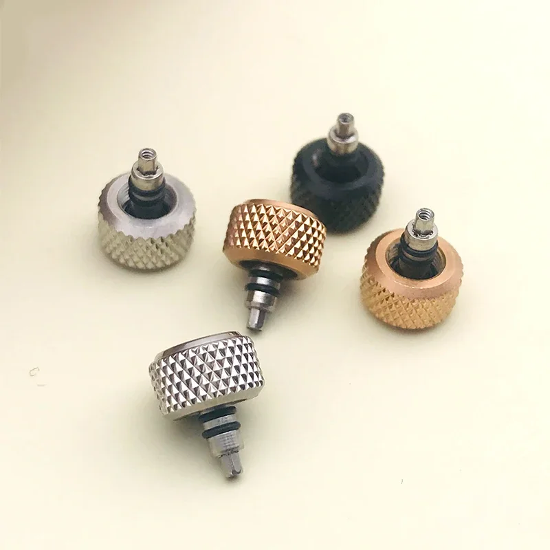 7mm Screw-in Watch Crown SKX007 SRPD Replace Crown Engraved Signed \'S\'  Fits Nh35 Nh36 Movement Case Include Crown Tube Stem