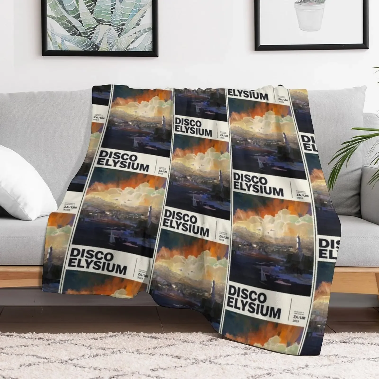 Disco Elysium Throw Blanket Luxurious Soft Fuzzy Blanket for Sofa Bed