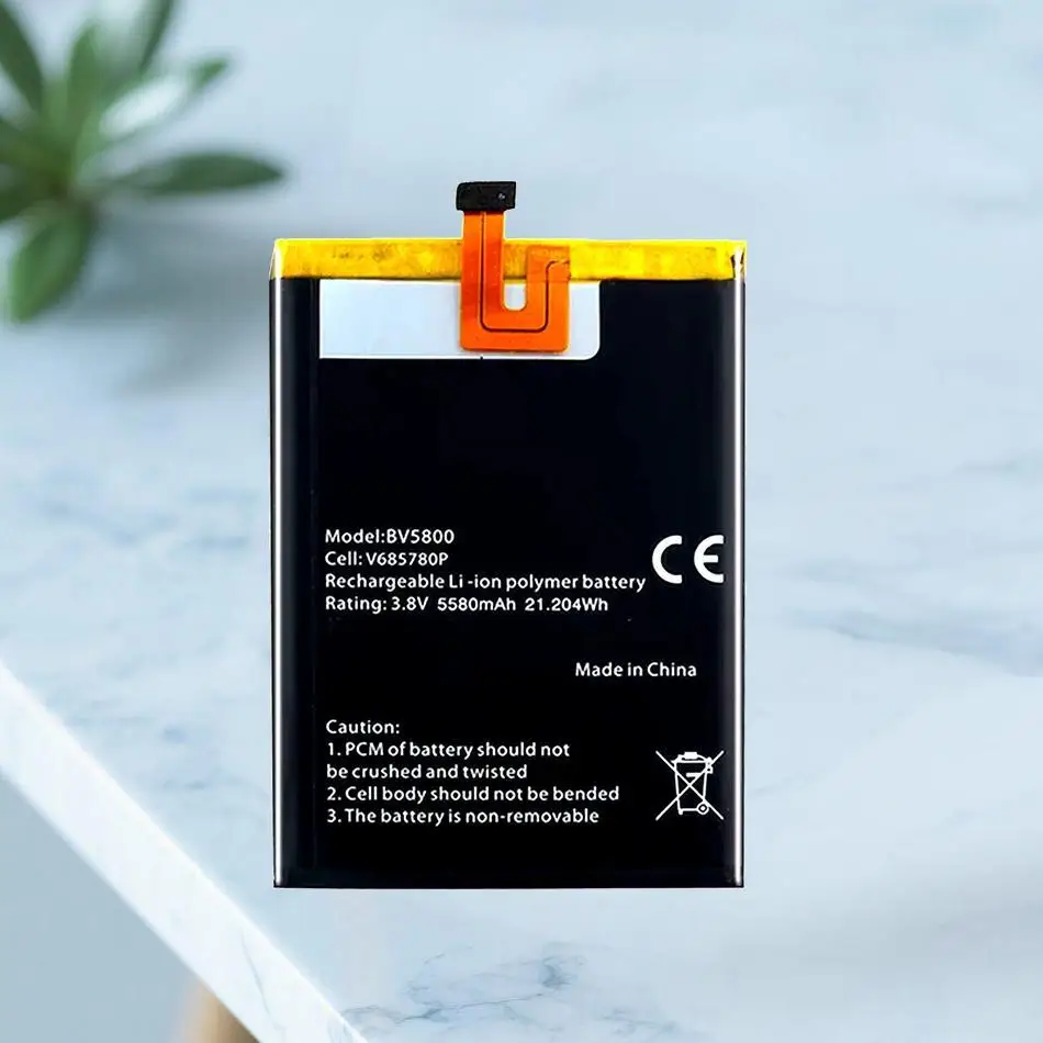 

Mobile Phone Battery 5580Mah High Capacity Reliable Power For Blackview BV5800 Pro