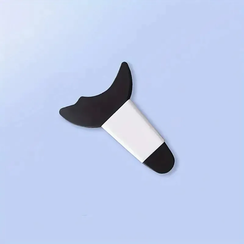 1pc シリコーンアイメイクシールド、再利用可能なマスカラ & アイシャドウガード、アイライナー塗布ツール、多用途まつげ保護パッド、Q