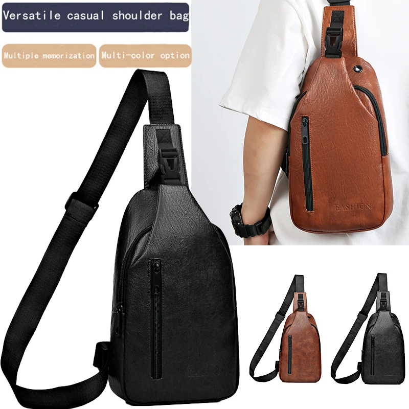 Solid Color Fashionable Casual Crossbody Bag, Single Shoulder, Adjustable Shoulder Strap, Suitable for Parties, Travel