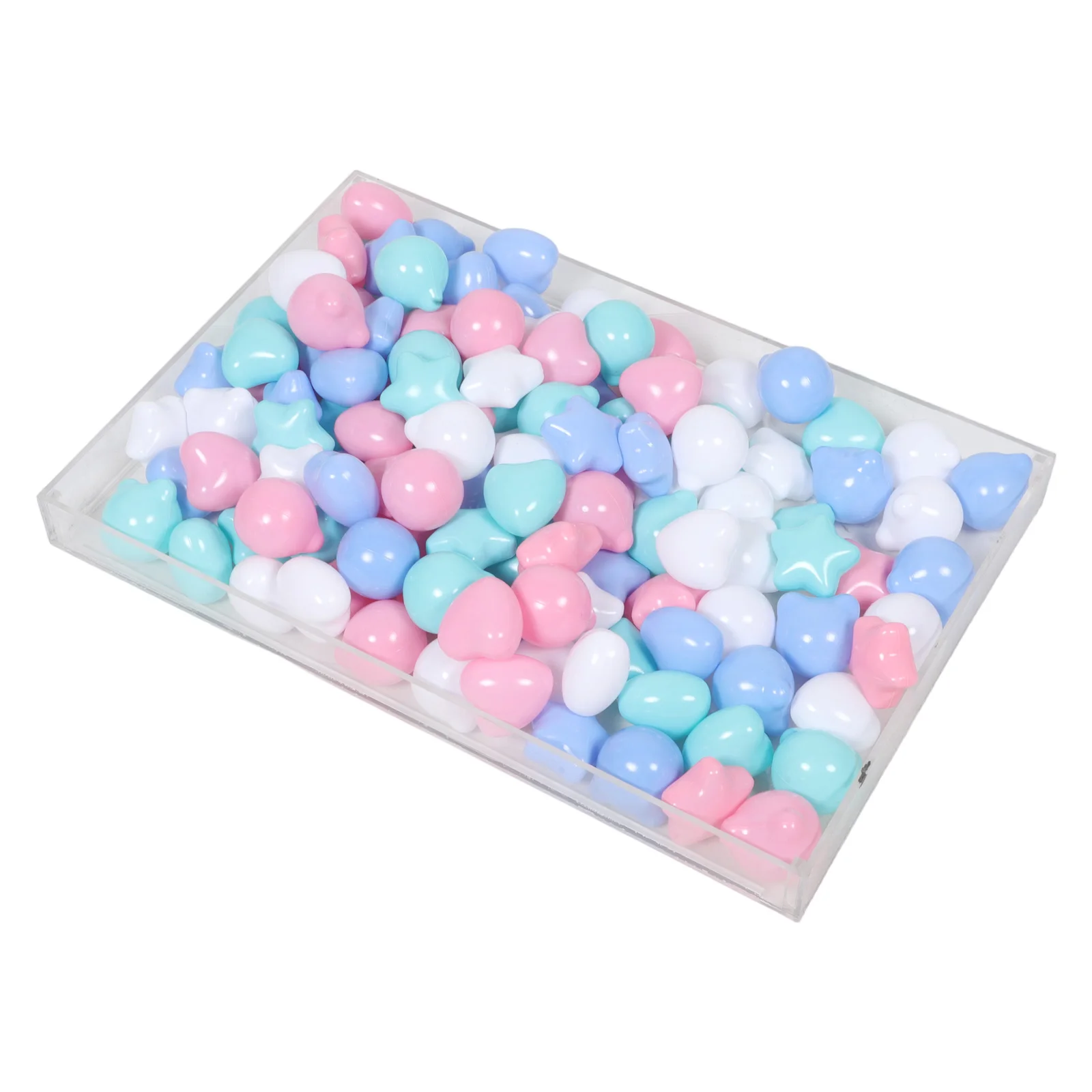 120 قطعة كرات الأطفال الملونة ستار القلب الدب شكل كرة بلاستيكية حفرة للأطفال تلعب خيمة نفق داخلي في الهواء الطلق المحيط بركة لعبة #5