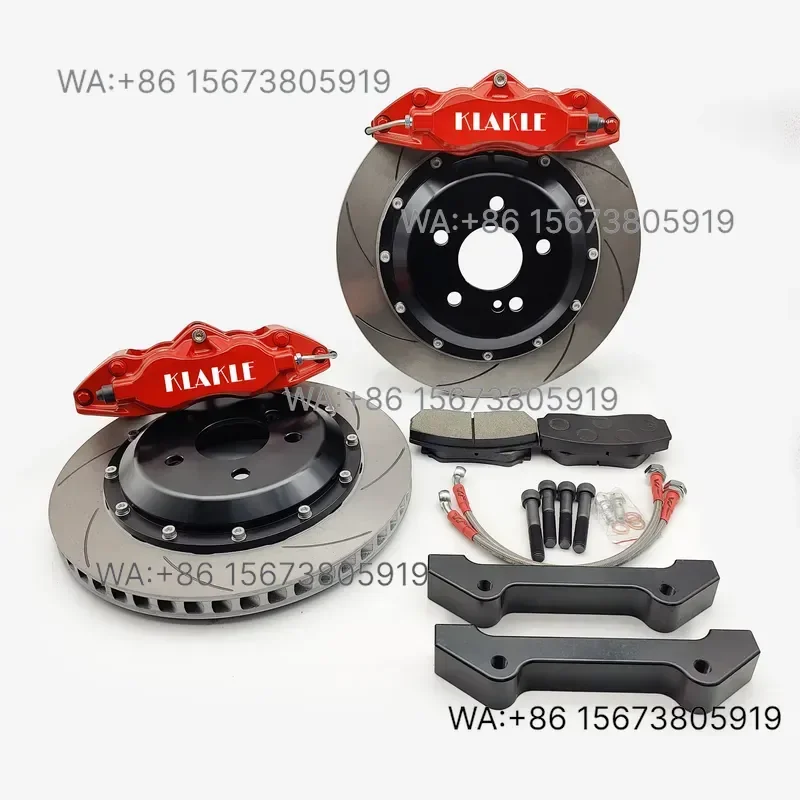 For  Wmwmnu  KLAKLE Sport Big Brake Caliper Kit 9200 Aviation Aluminum Alloy 4 Piston Drilled Slot Disc 330x28MM