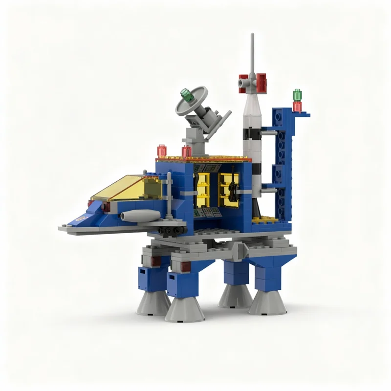205pcs MOC Space Classic Lunar Recon Walker Model toy Building blocks Architecture Christmas gifts Kids Brick DIY creative idea