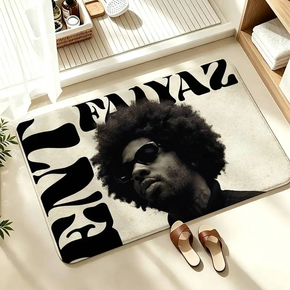 Rhythm and Blues Brent F-Faiyaz  Soft Absorbent Decorative Floor Mat for Bathroom Entryway Living Room