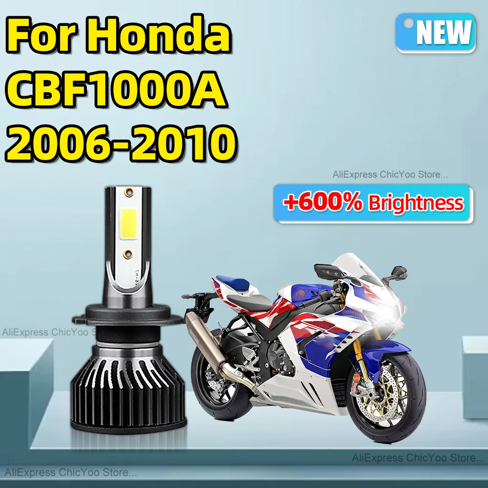

1PCS Motorcycle Headlight Led H7 Super Bright 15000LM White 6000K 12V Motorbike For Honda CBF1000A 2006 2007 2008 2009 2010