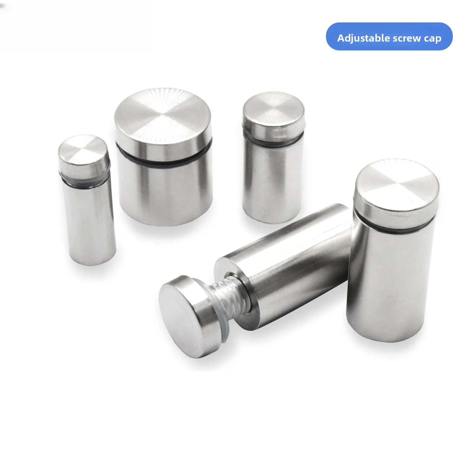 10pcs Advertising Nails 12x20/25/25mm Stainless Steel Screws for Wall Mount Glass/Acrylic Sign Standoff Fixing Hardware