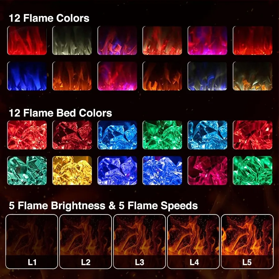 مدفأة كهربائية 36 بوصة سخان مثبت على الحائط رفيع للغاية مع جهاز تحكم عن بعد ومؤقت لديكور المنزل الحديث 750 1500 وات #3