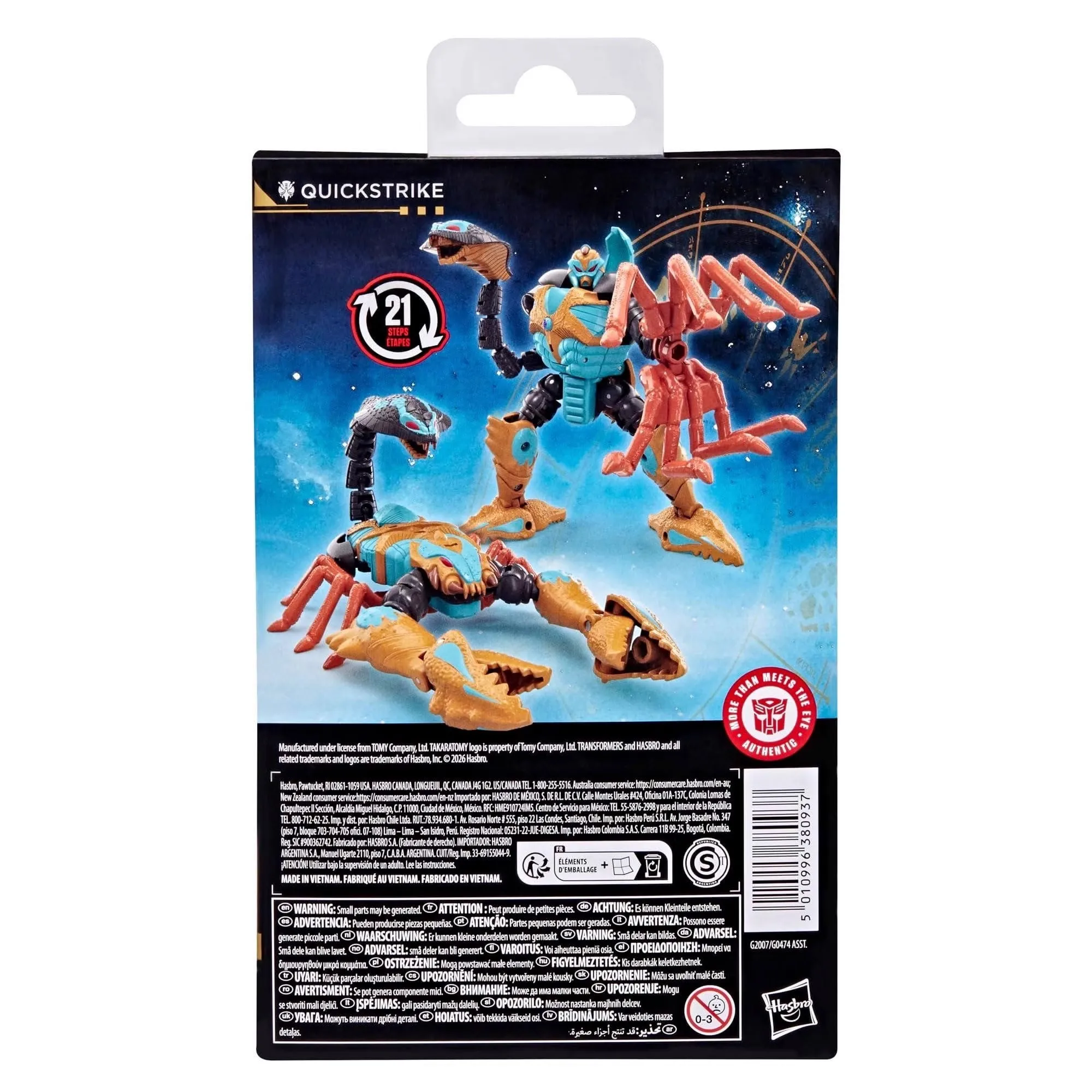 Transformers Toys Age of The Primes Quickstrike 5,5-inch Deluxe Class Converting Action Figure Robot Toy Gift