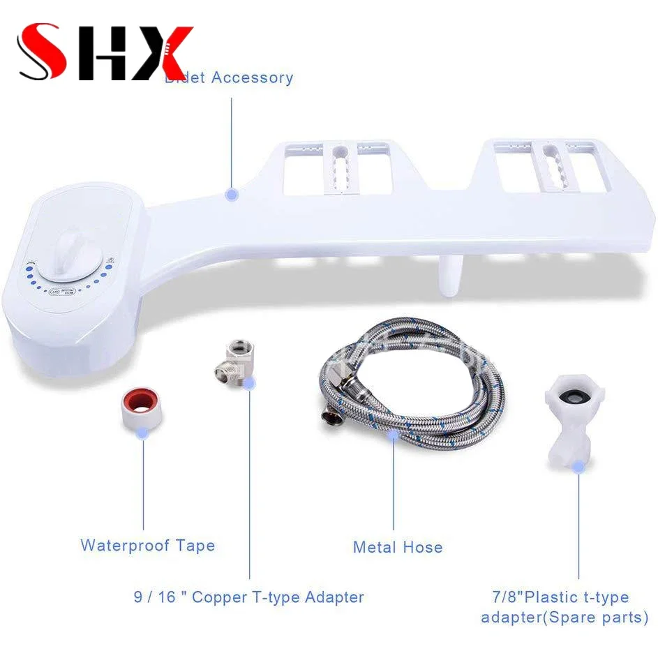 Slim Bidet Bidet For Toilet WC Water Spray Dual Nozzle Self Cleaning Feminine Butt Wash Muslim Shattaf Toile Attachment Bidet