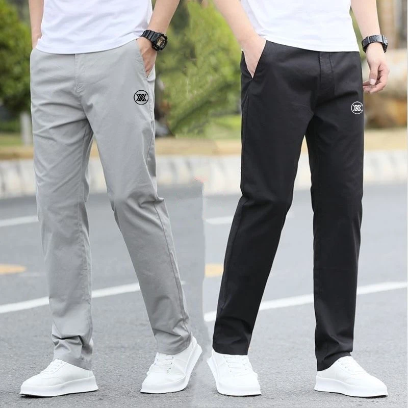 

Men Golf Pant High Quality Elastic Cotton Suit Pants summer Thin breathable Man Golf Trousers Business Korea Golf Pants 골프웨어 남성