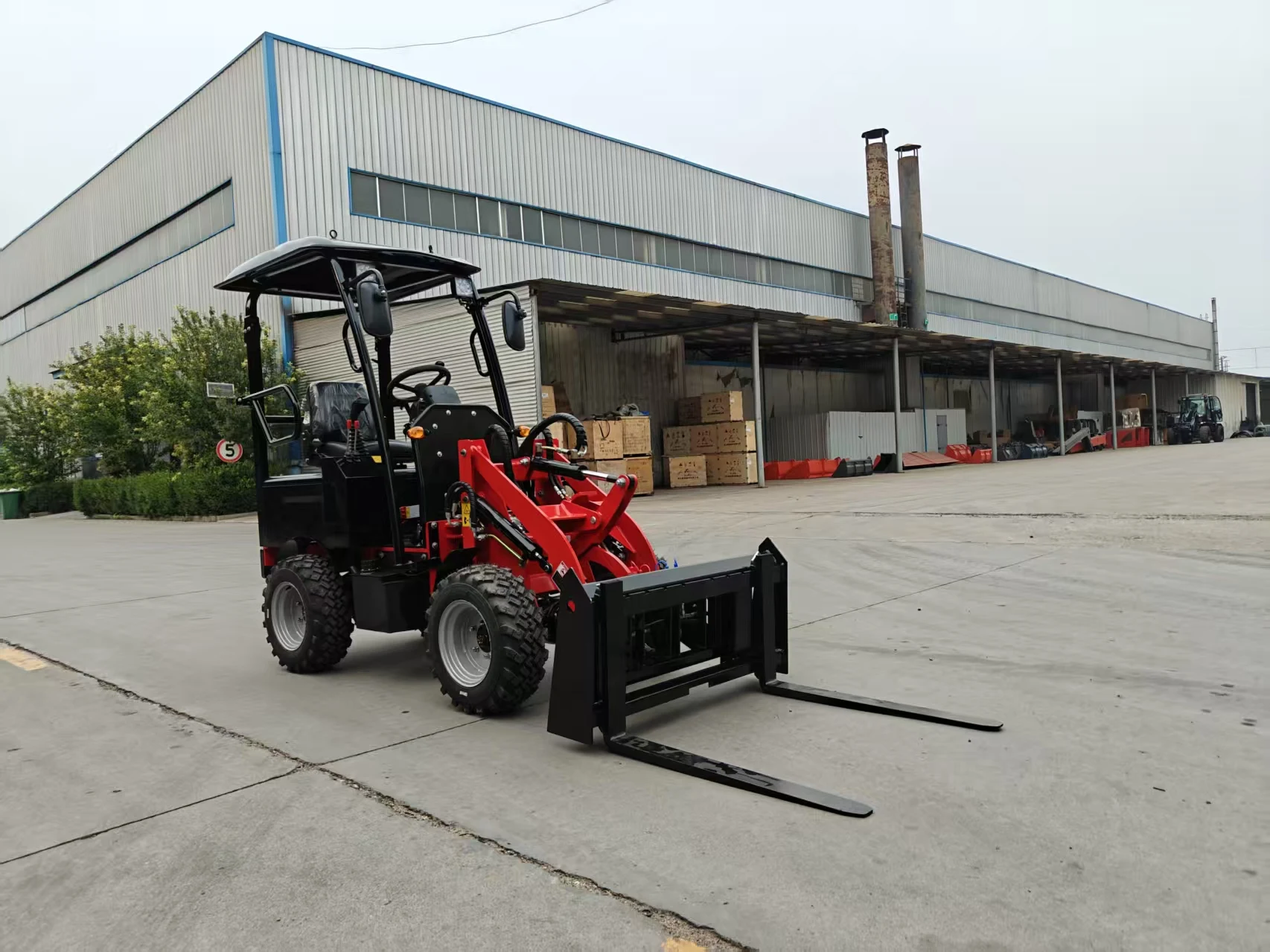 Mini Loader with Large Capacity Skid Steer Loader Front Loader Backhoe Loader Wheel Loader for Home Use Factory Direct Sale