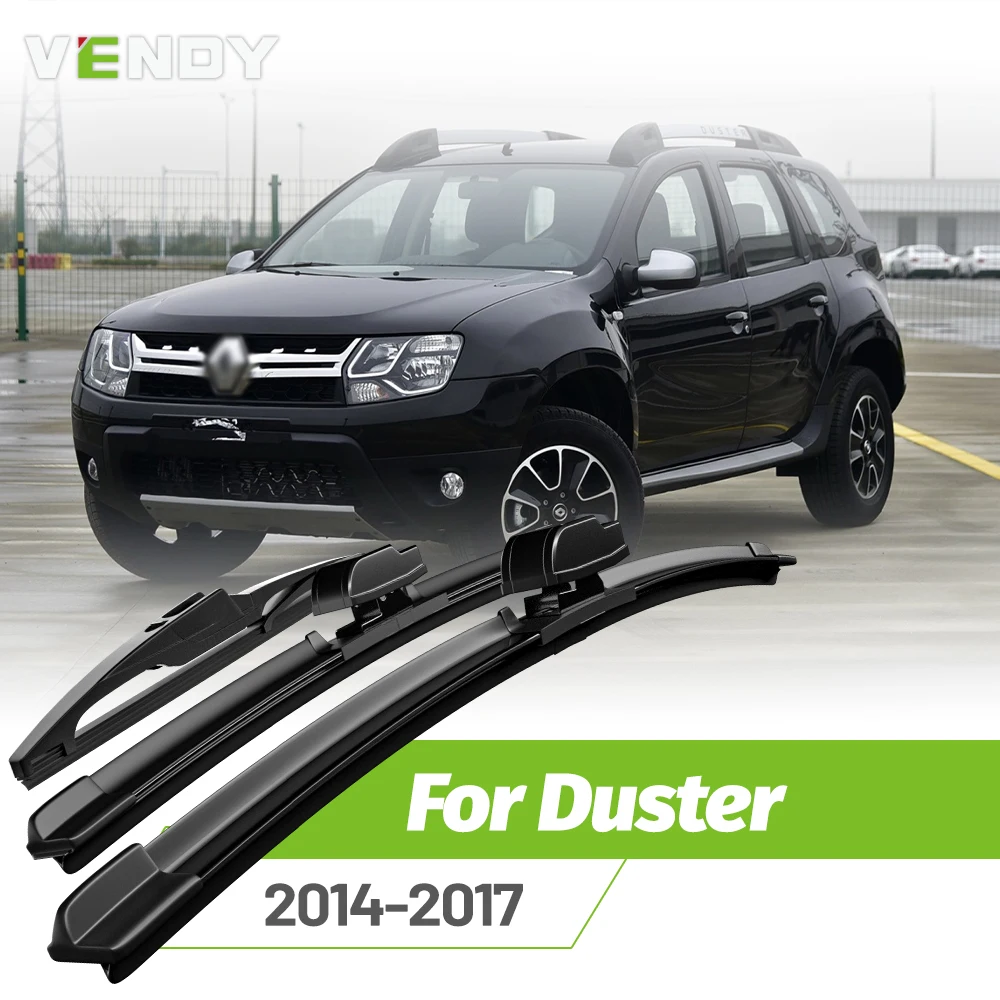 

Front & Rear Wiper Blades Set For Renault Duster MK1 2014-2017 Windshield Windscreen Window Rain Brushes 20"+20"+14"