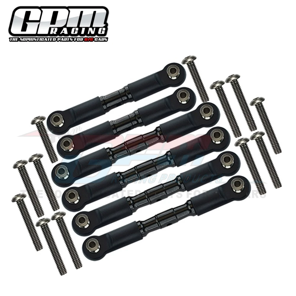 GPM dla ARRMA 1/10 Granite Big Rock Crew VORTEKS Senton 4X4 3S Upgrade Parts Metal Bold Steering Rod Combo AR 330535 + AR 330470