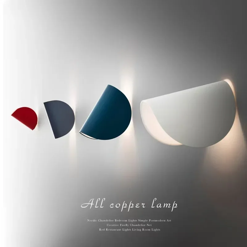

Nordic Minimalist Designer Rotating Wall Lamp Creative Eye Care for Bedroom Living Room Background Wall Decorative Art Lights