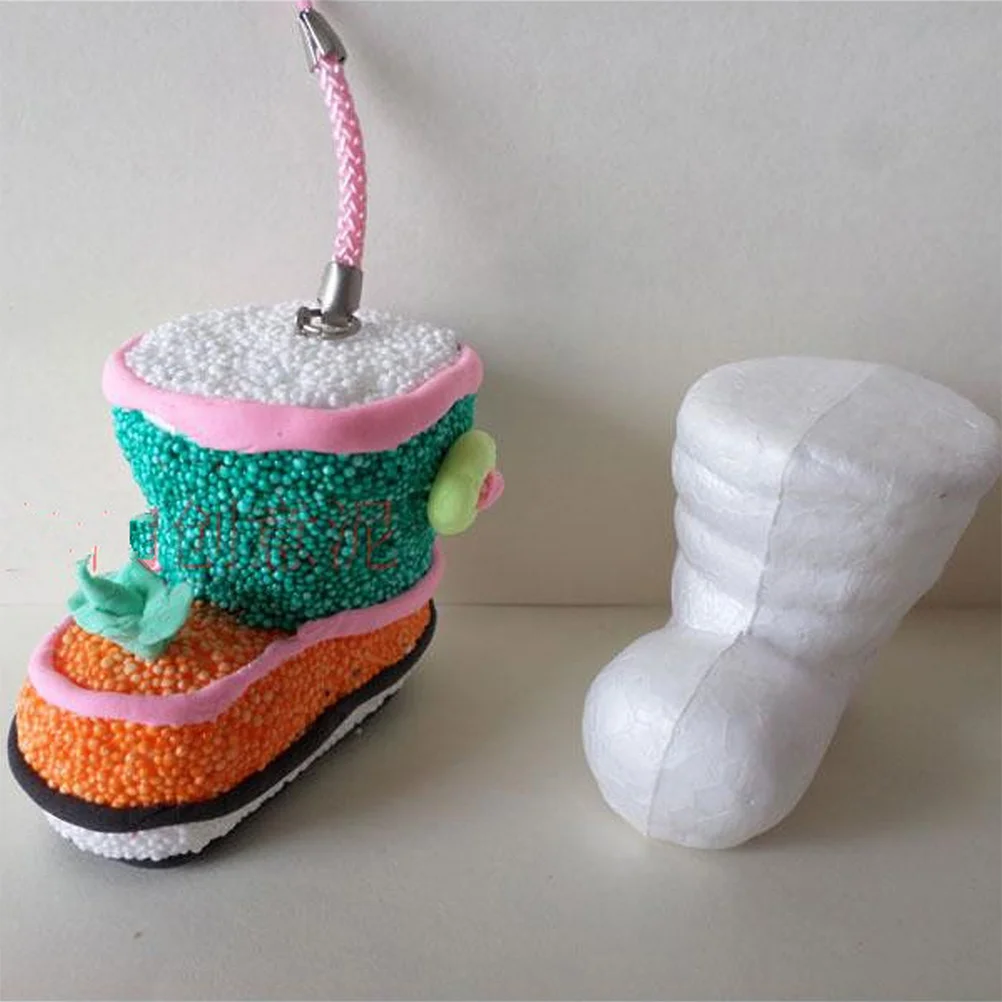 

20Pcs Christmas Boots Polystyrene Ornaments Creative DIY Crafts Educational Holiday Decorations for Tree Window Wall Photography