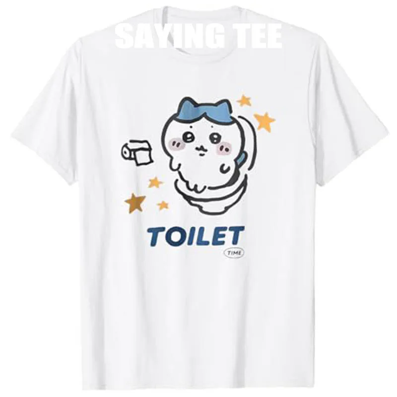 

Funny Toilet Meme Cat Tees T-Shirt Y2k Streetwear Clothes Humor Cartoon Comics Graphic Outfit Short Sleeve Blouses Novelty Gift