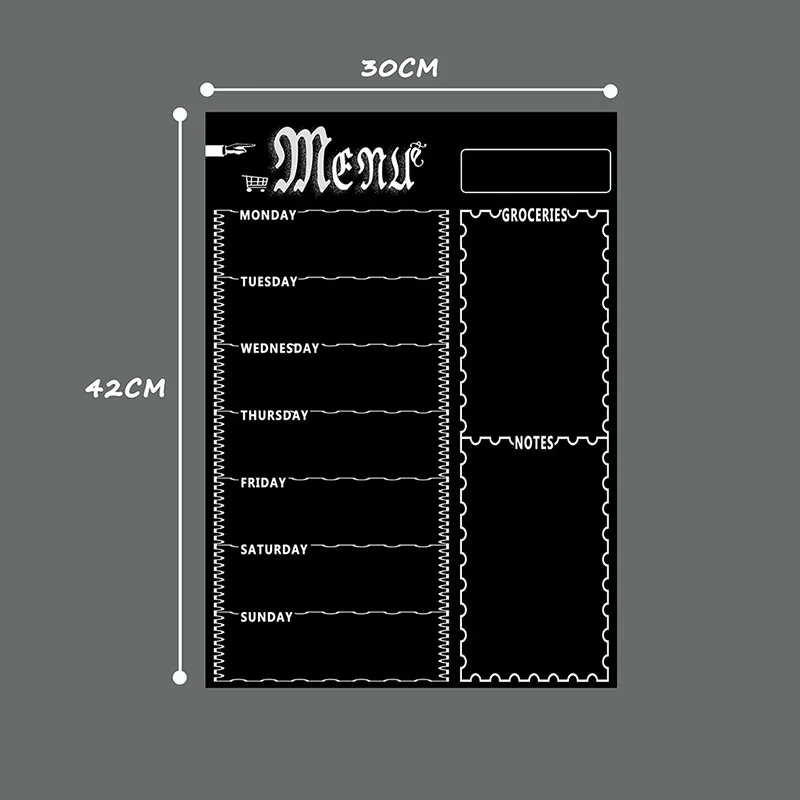 A3 Magnetic Whiteboard Sheet For Kitchen Fridge Multipurpose Fridge Weekly White Board Calendar For Menu Planning With 8 Pen