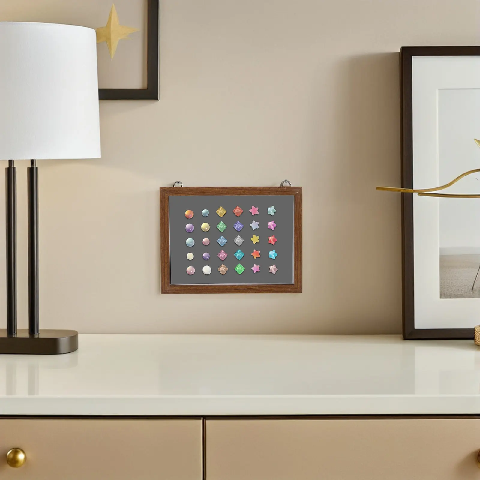 

Wood Grain Transparent Badge Display Box for Pin Collection Enamel Pin Holder Medal Storage Case Desk Display Cabinet Decor