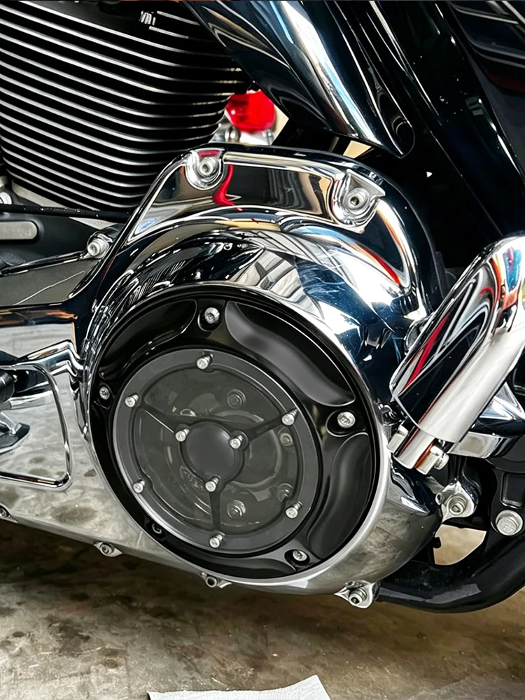 5 Holes Derby Engine Clutch Cover For Harley Softail 114 2019-2026 Fatboy Breakout Heritage Lower Rider Streetbob Accessorie Cap view 2