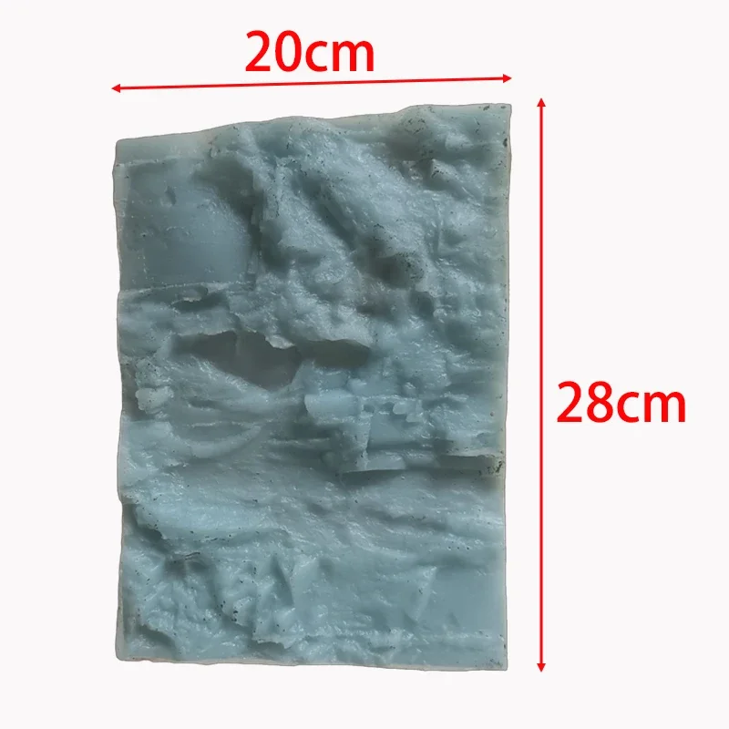 28x20cm Simulated Stone Pattern Silicone Stamping Mold Concrete Embossed Floor, Interior Wall, Road Surface Stone Pattern Mold