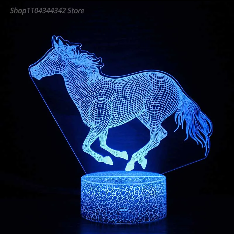 3D อะคริลิคส่องสว่าง Ma Xiao night light,สร้างสรรค์ของขวัญแม่ลูกไฟตกแต่งสําหรับห้องนั่งเล่นและห้องนอน,USB Ambient Li