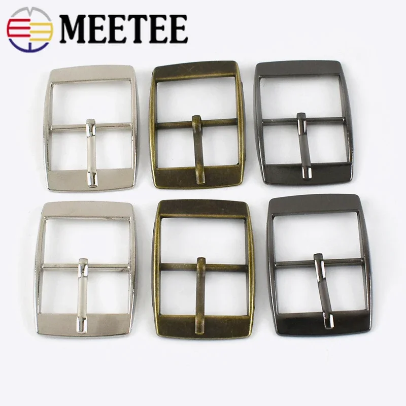 5/10/20Pcs 15/20/25/30mm Metal Pin Buckles Belt Adjustable Clasp Bag Strap Webbing Slider Buckle Hook DIY Hardware Accessories