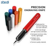 Stedi High Hardness Tungsten Steel Scriber - Model Chisels Scribing Line Tool for Plastic Model Kits Detail-up Push Hobby Knife 5