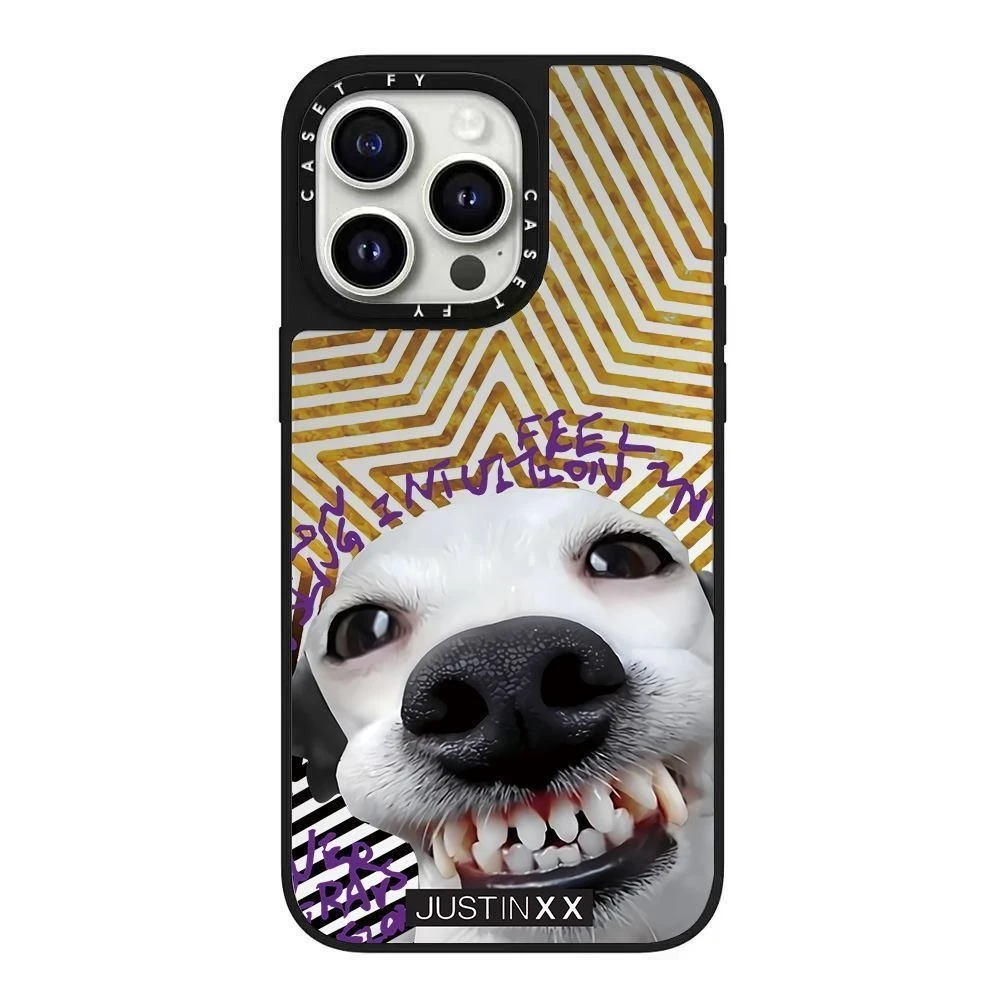 علامة تجارية مشتركة 【فقط في XX حيوان لطيف للحيوانات الأليفة】 حافظة هاتف iPhone 16 ProMax مقاومة للصدمات مناسبة لـ Apple لـ 15/14/13/12 لطيفة ومضحكة