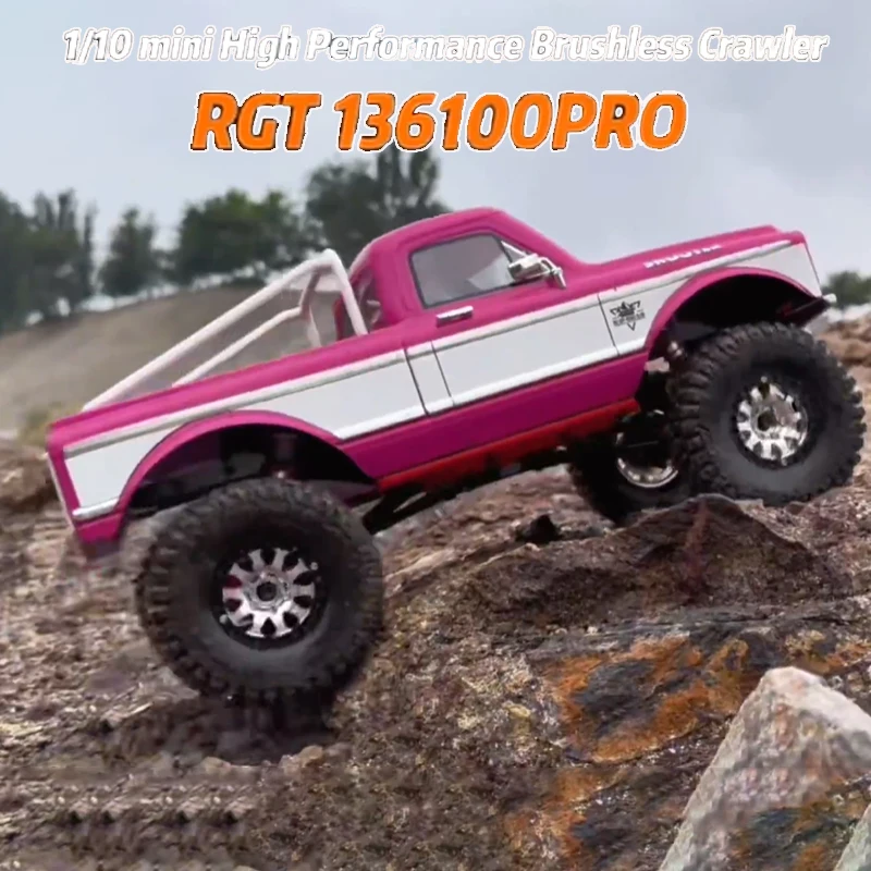 

136100PRO 1:10 Brushless Carbon Fiber FOC Simulate Climbing Car Four-Wheel Drive Remote Control RC Model Off-Road Vehicle